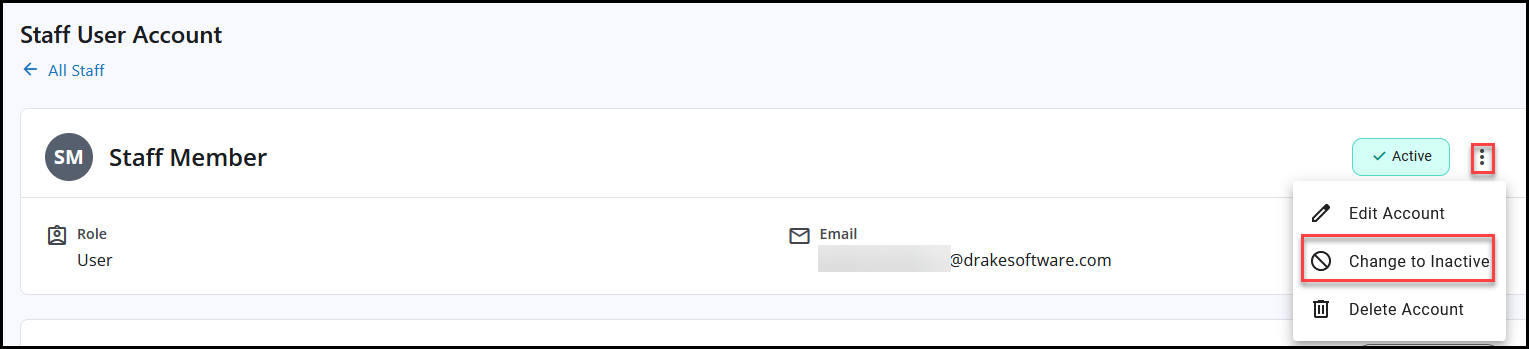 Change to inactive Change to inactive